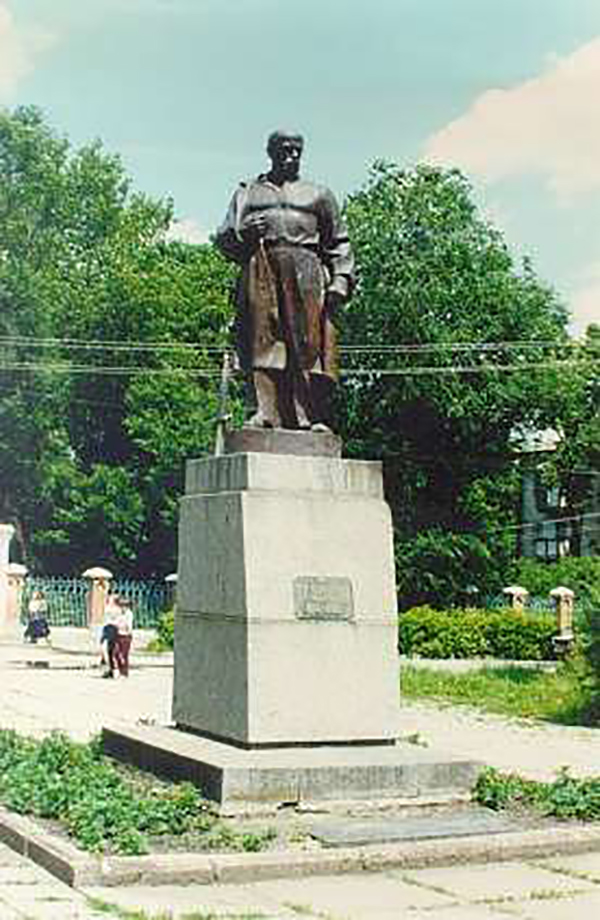 Taras Shevchenko monument in Berdychiv